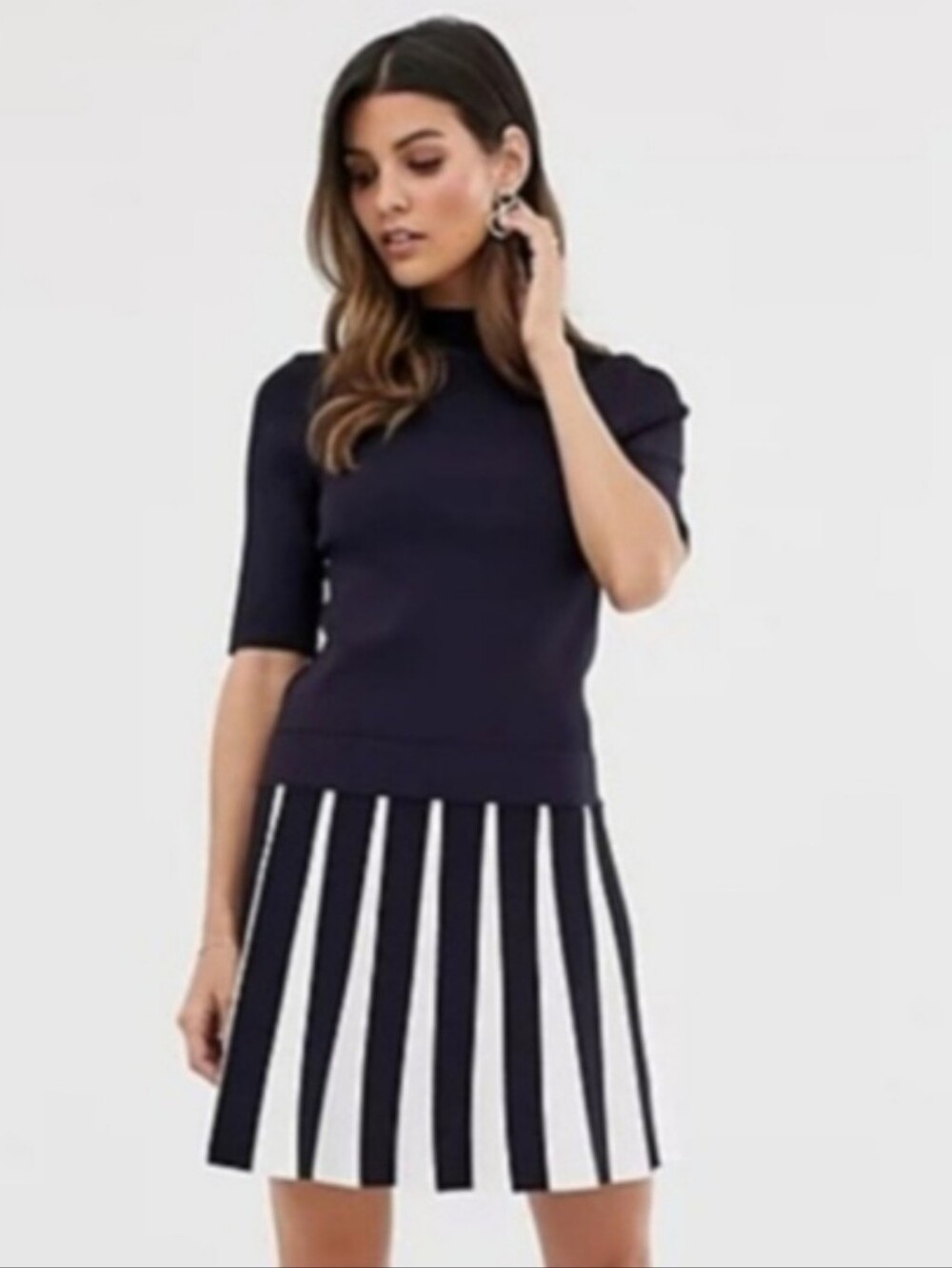 Ted Baker Hethia Stretchy Pleater Knit Dress